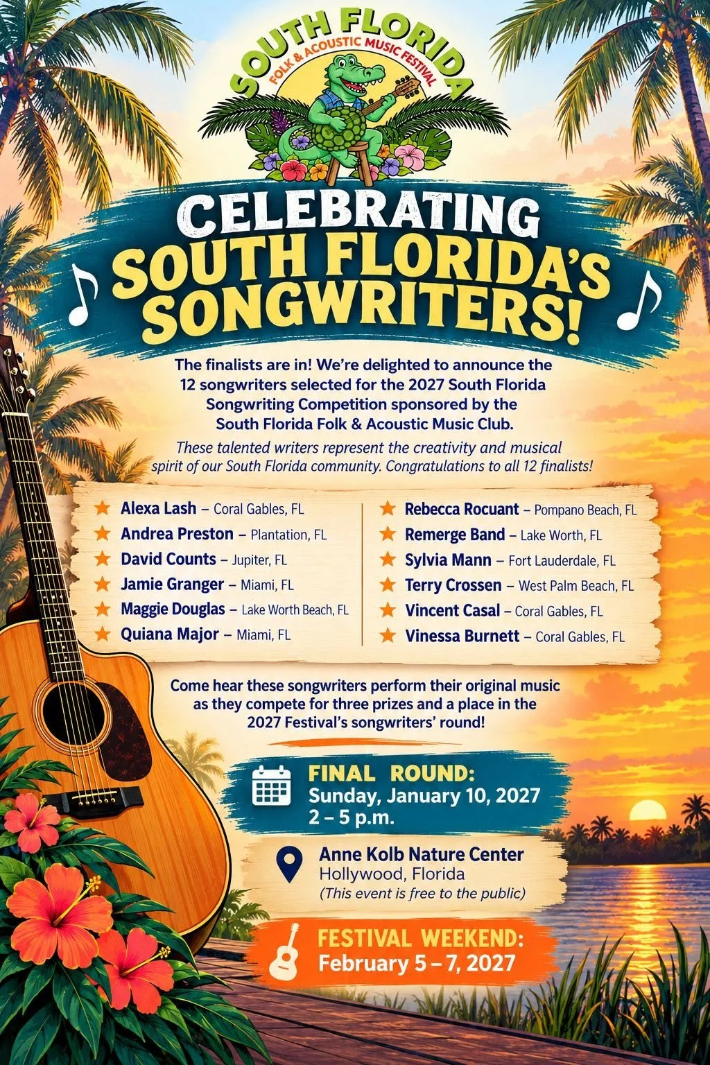 2027 South Florida Songwriting Competition 