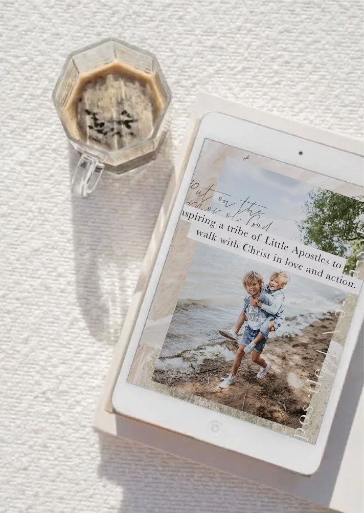 Custom website design. Little Apostle. Create your dream website with Kissthesky co owner Maggie Maeve. Local graphic designer including websites, logos and brand identity.