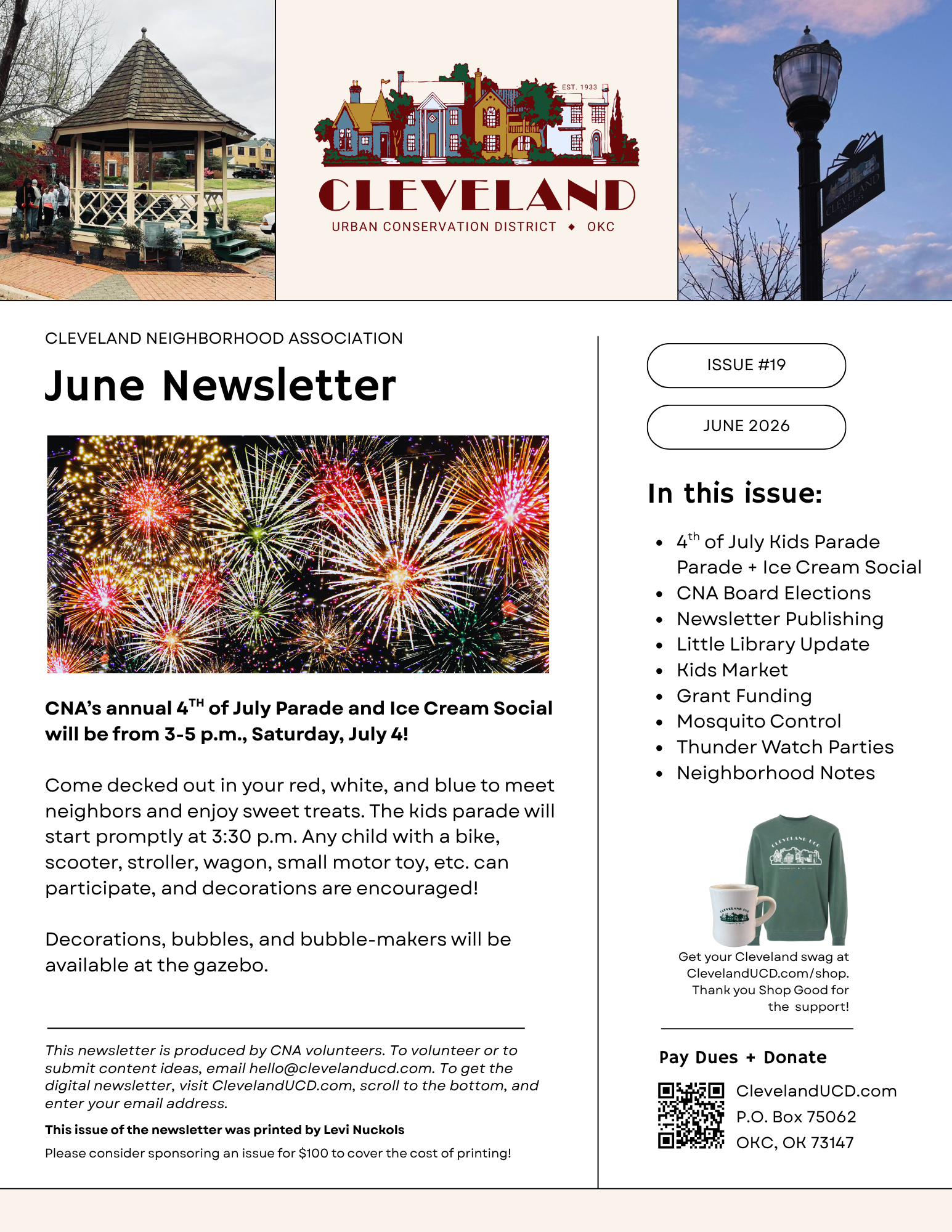 June 2026 Cleveland Neighborhood Newsletter