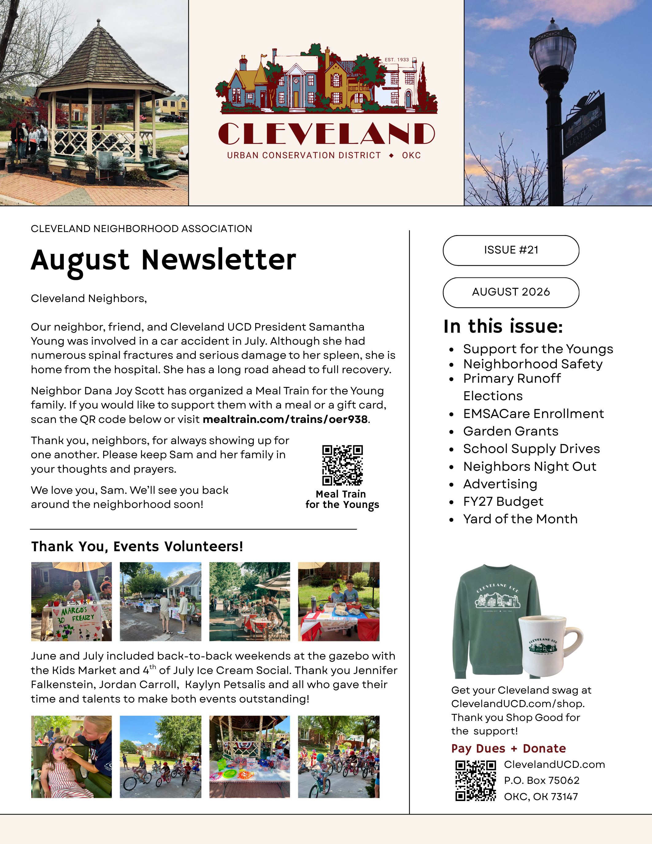August 2026 Cleveland Neighborhood Newsletter