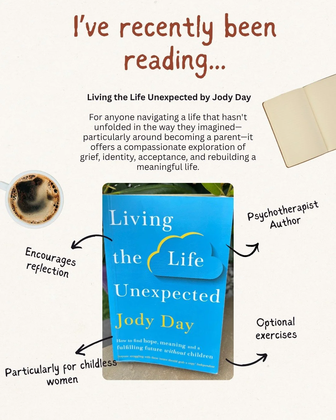 Living the Life Unexpected &ndash; A Book That Stays With You 📚

I've recently been reading Living the Life Unexpected by Jody Day, and it's one of those books that encourages you to pause and reflect. I came across the book after attended a CPD eve