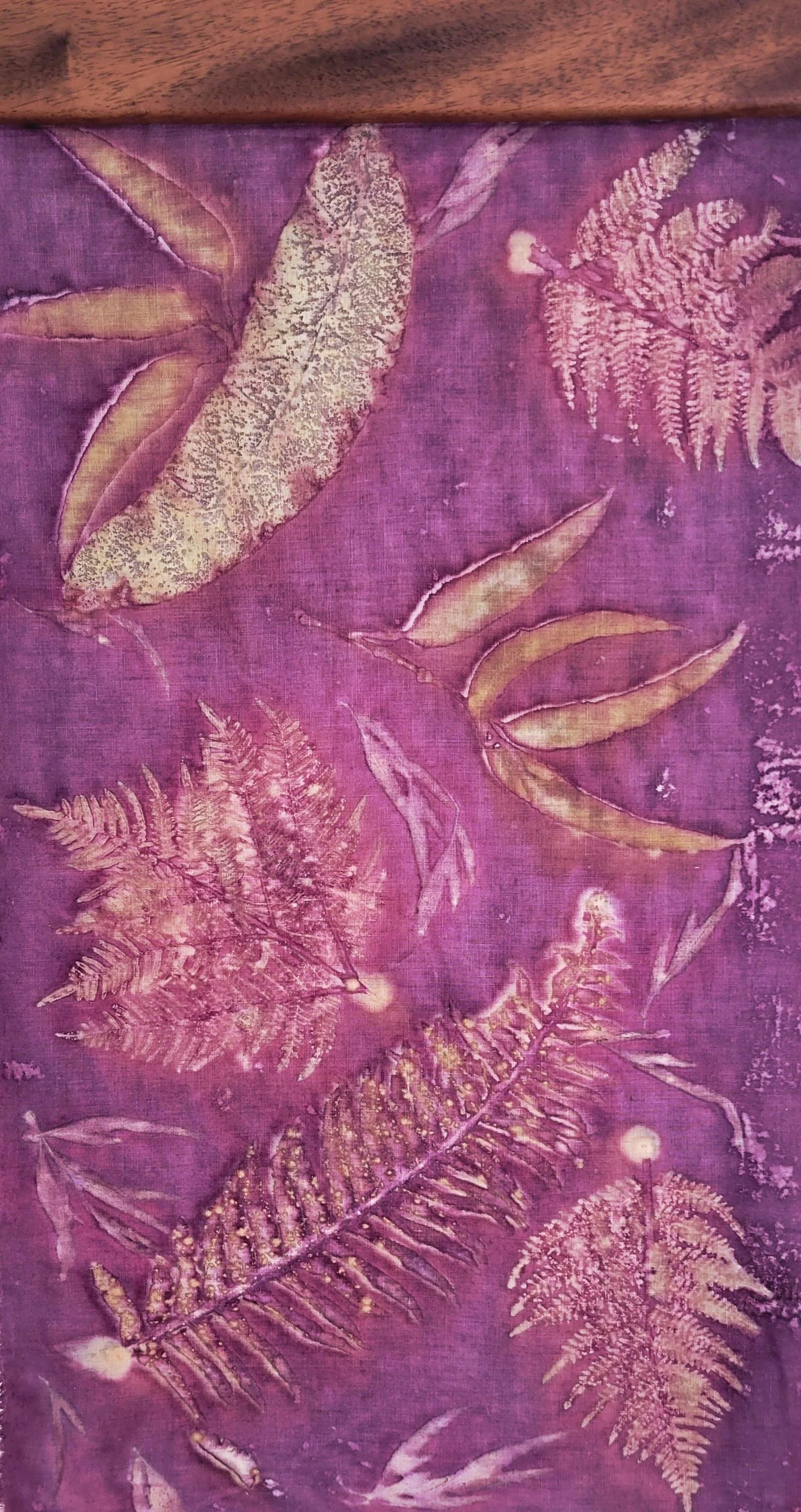 Magenta tropical wall hanging