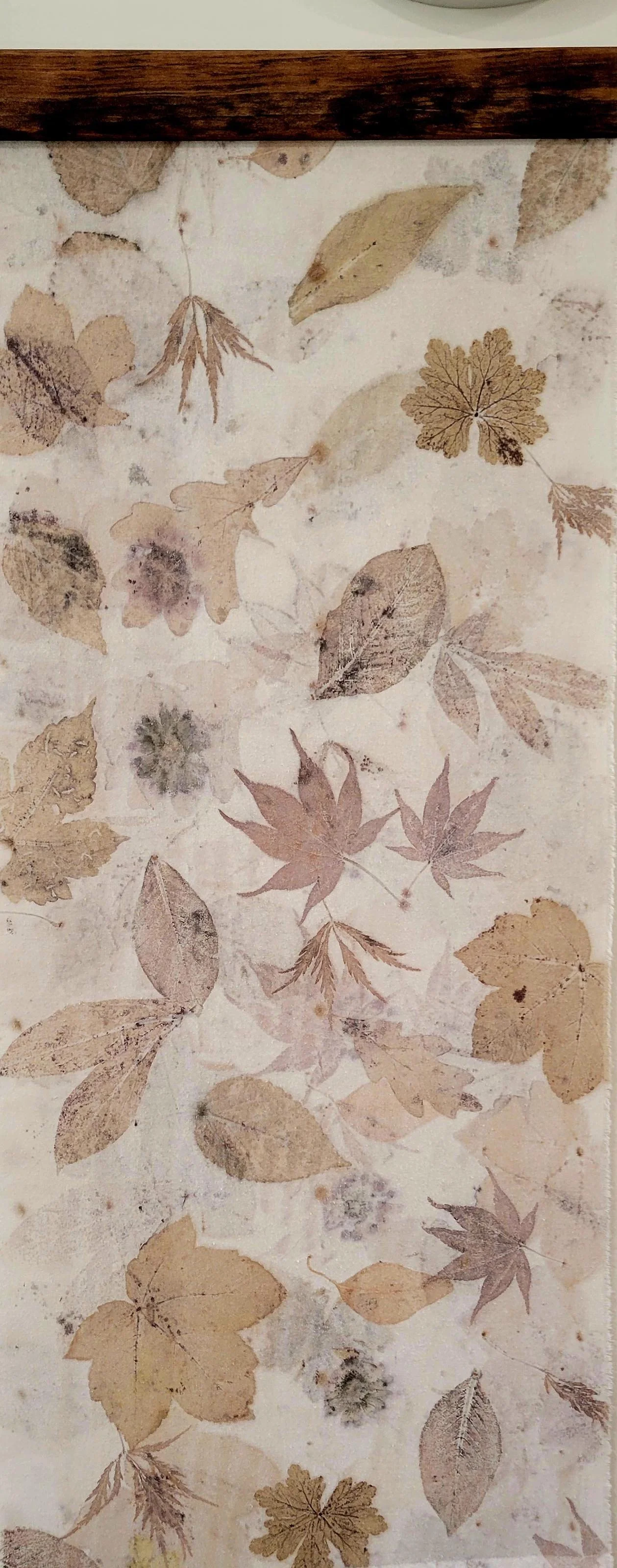 Autumn leaves wall hanging