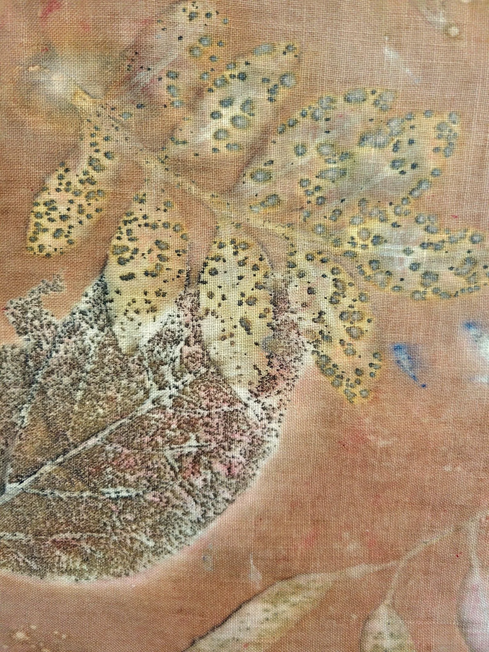 Brown tropical wall hanging (detail)