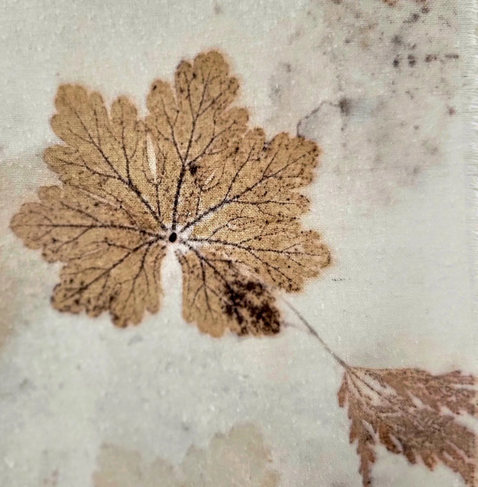 Autumn leaves wall hanging (detail)