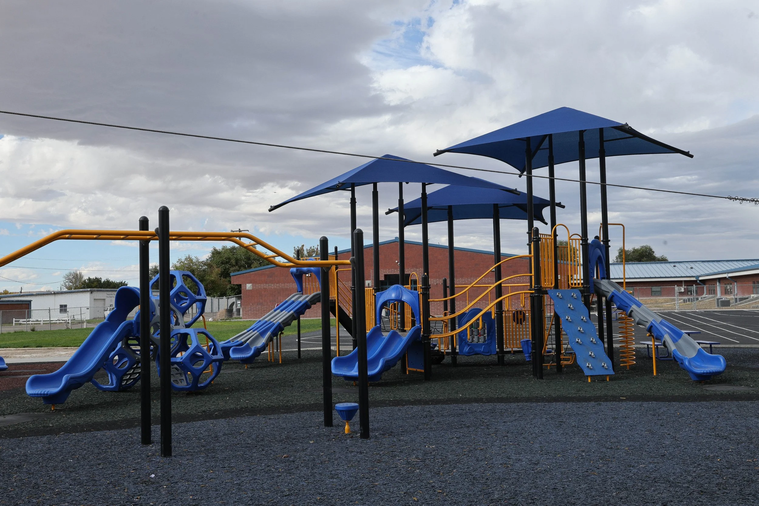 Leftover revenue from state school funds for 3,060 online students paid in large part for Nyssa's new $600,000 elementary school playground. (Angie Sillonis)