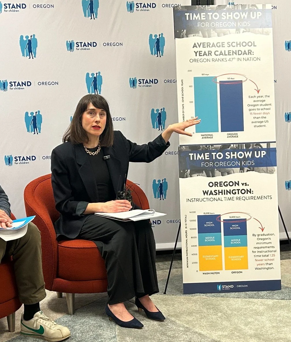 Sarah Pope, executive director of Stand for Children Oregon, says the state’s 197 school districts do “197 different things, and the state is pretty dang silent on their expectations.” (James Neff)