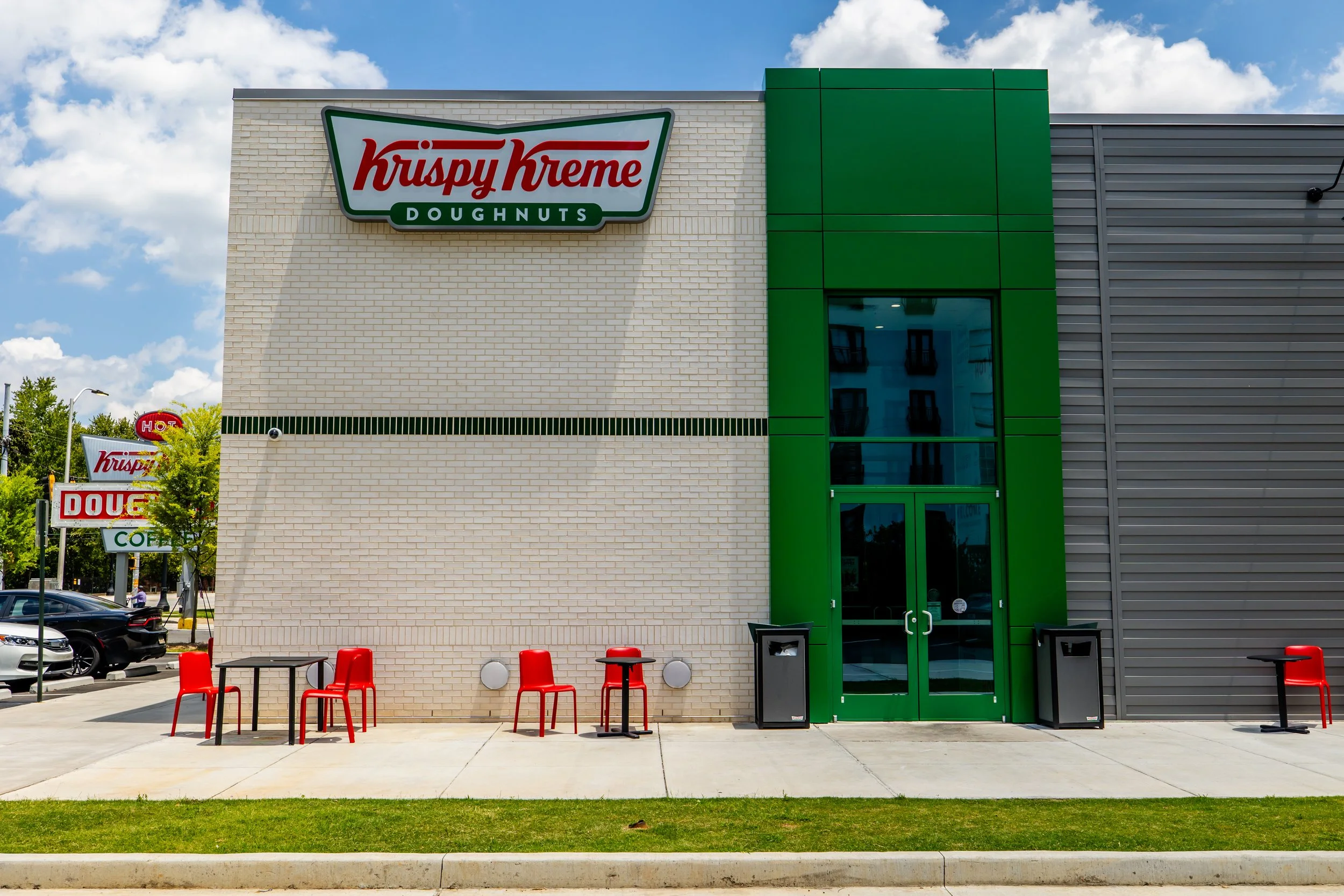 ACM panels on Krispy Kreme in Atlanta, Georgia.