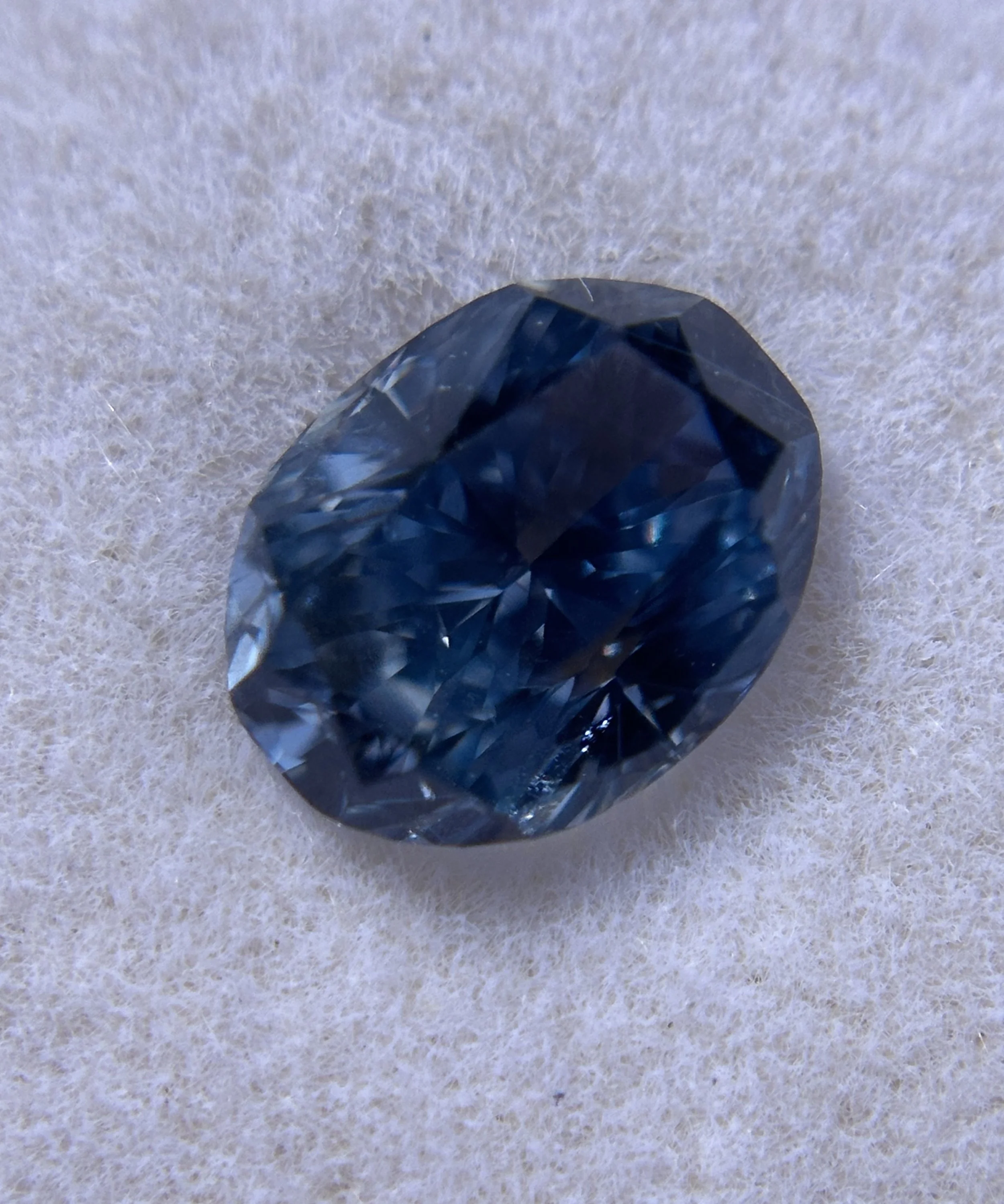 True Blue Sapphire, Untreated, 1.91 Carats, Umba Tanzania