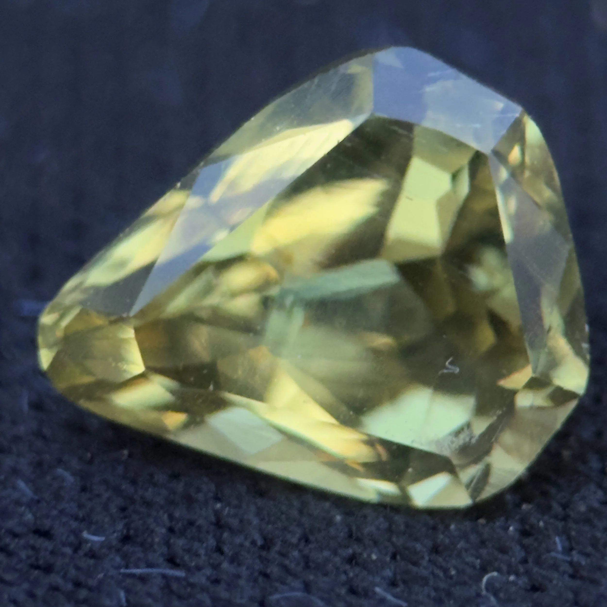 2.12ct Mali Garnet. Canary Yellow with a Subtle Hint of Green.