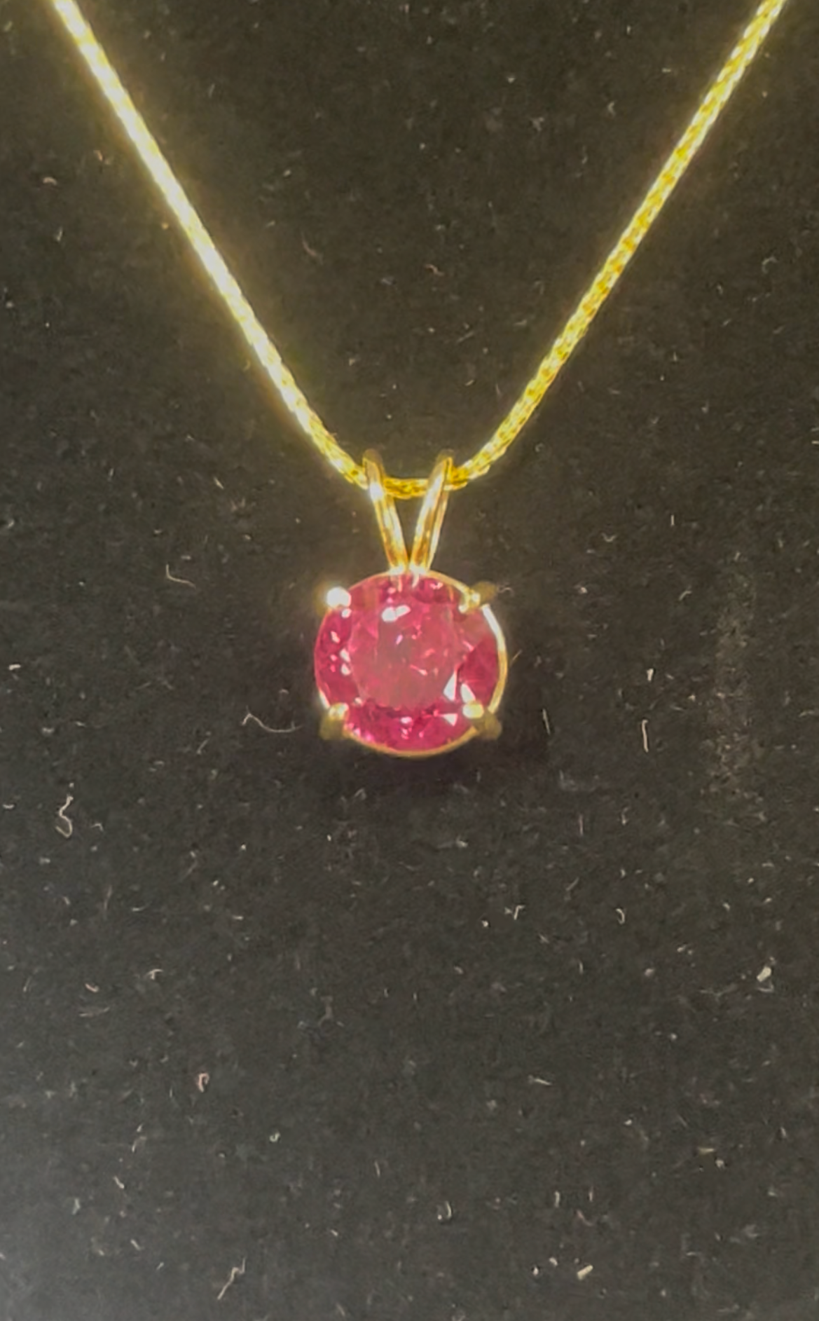 14K New Tanga Garnet Rhodolite Garnet Pendant, 3.78 carats