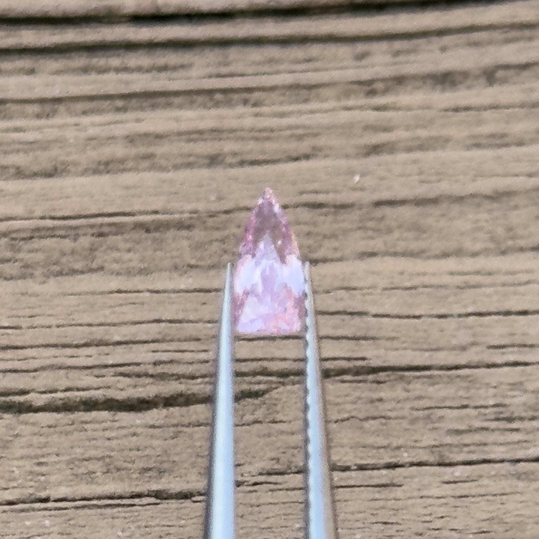 0.77ct Pink Sapphire – Umba, Tanzania – Untreated – Precision Cut Trillion