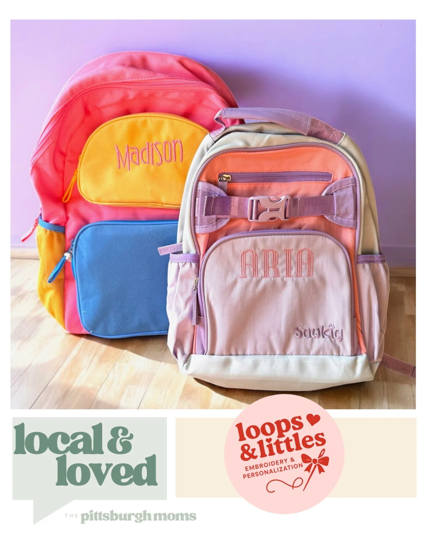 🎀Meet Loops and Littles, a Pittsburgh-based small business creating personalized embroidery and custom clothing for all ages. 

From unique gifts to one-of-a-kind apparel, Emily brings your ideas to life with handcrafted detail and a personal touch.