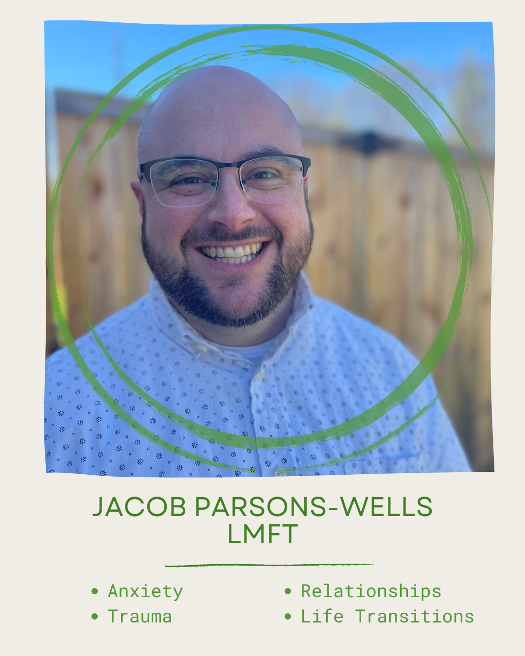 Men’s Mental Health Awareness Month:Small Steps That Support Lasting Change - Jacob Parsons-Wells, LMFT