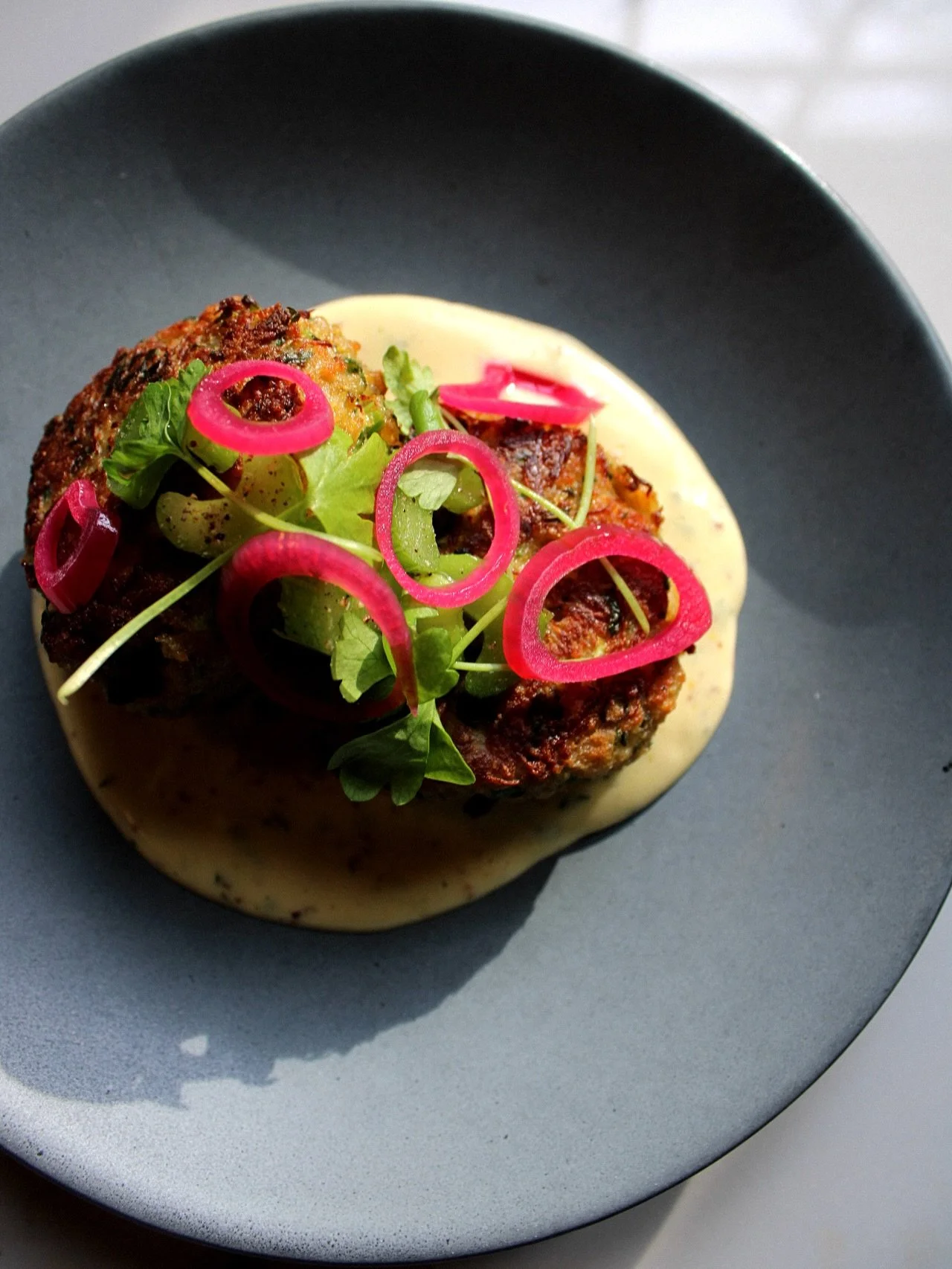 you came for oysters.. you stayed for the jonah crab cake😉