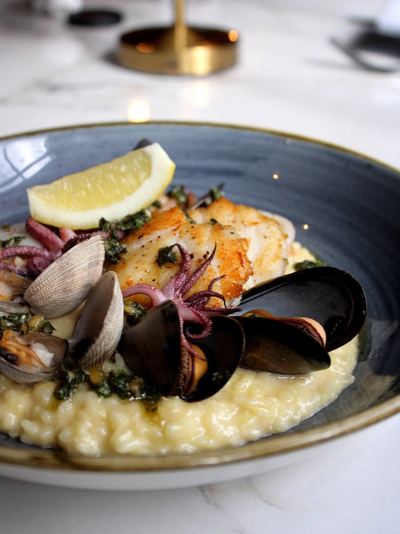 Weekend plans? Seafood risotto. 🍋✨