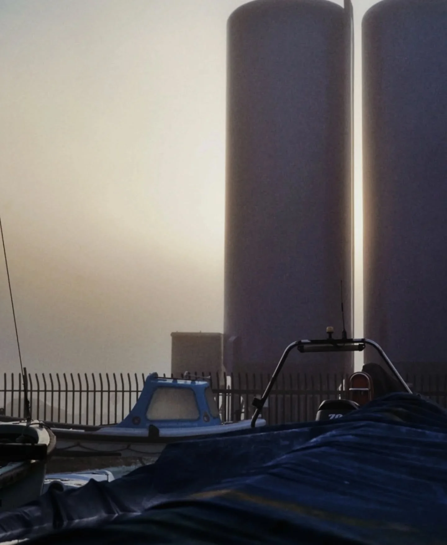 haar season - Industrial Fittie - 
57.14&deg; N, -2.07&deg; W