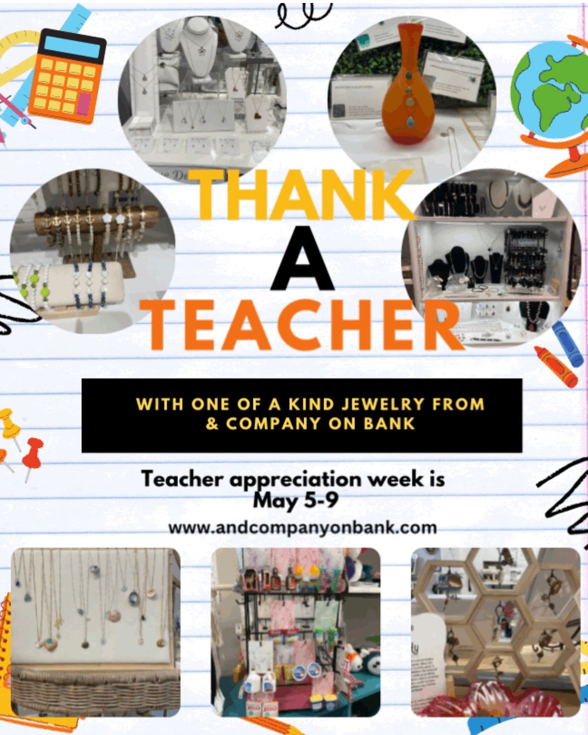 Show your favorite teacher some love! 💗 This week, celebrate the amazing educators in your life by shopping small and supporting local. Our boutique is filled with unique gifts crafted by talented local artisans, makers, and curators.
From handmade