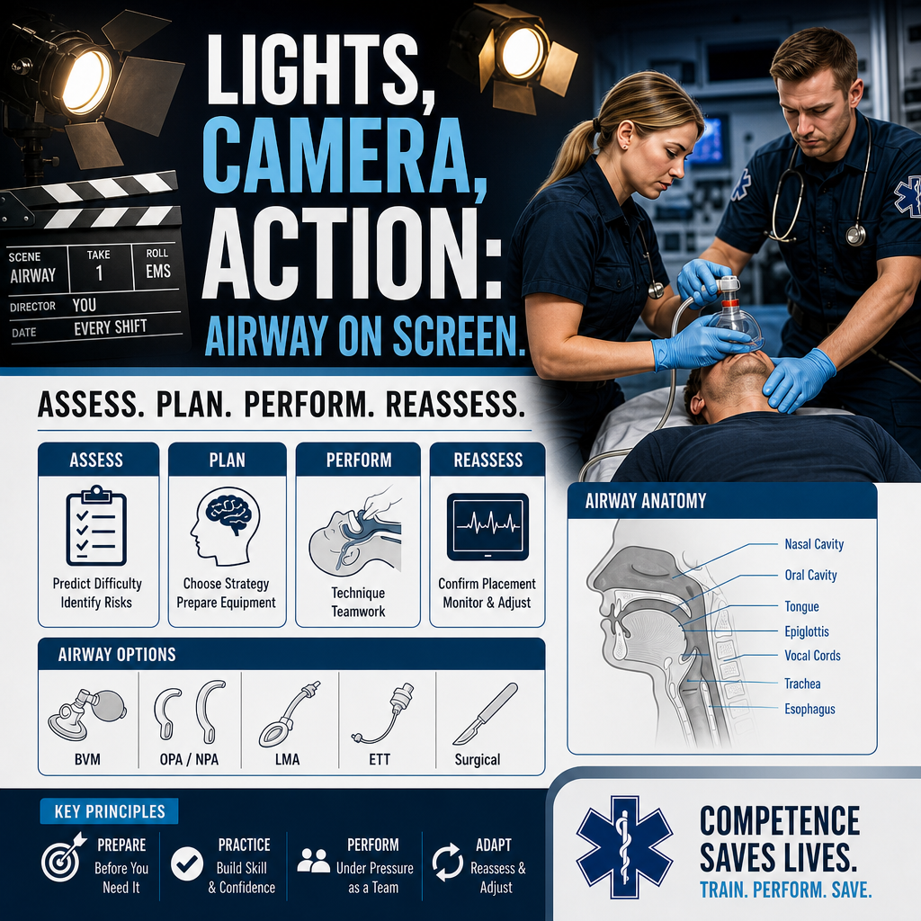 Lights, Camera, Action: Airway on Screen