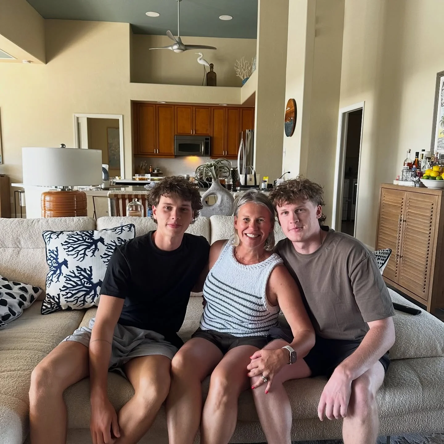 Last week I got to host some of my favorite company- 2 of my 3 cubs.  From lazy pool days, beach towels on the floor and playing card games to spring risotto and NY strips on the grill to chicken thighs with lemon and olives- these are the days that 