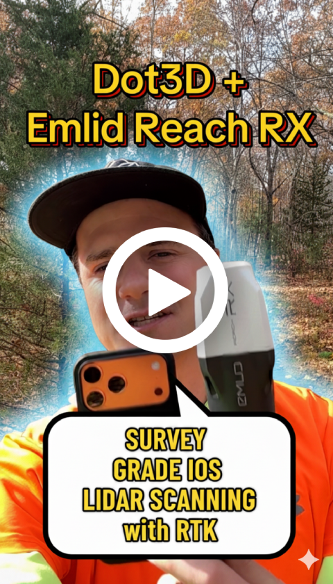 Dot3D + Emlid Reach RX: Enabling precise, long-distance outdoor scanning with real-time RTK