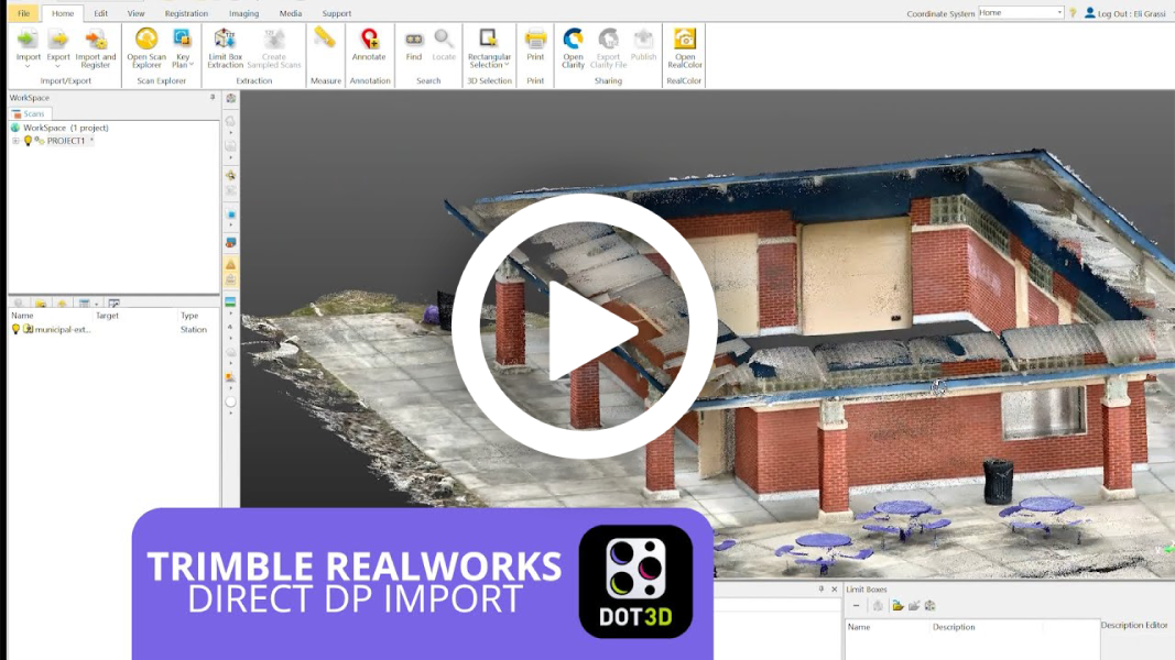Dot3D to Trimble RealWorks | DP Import Workflow