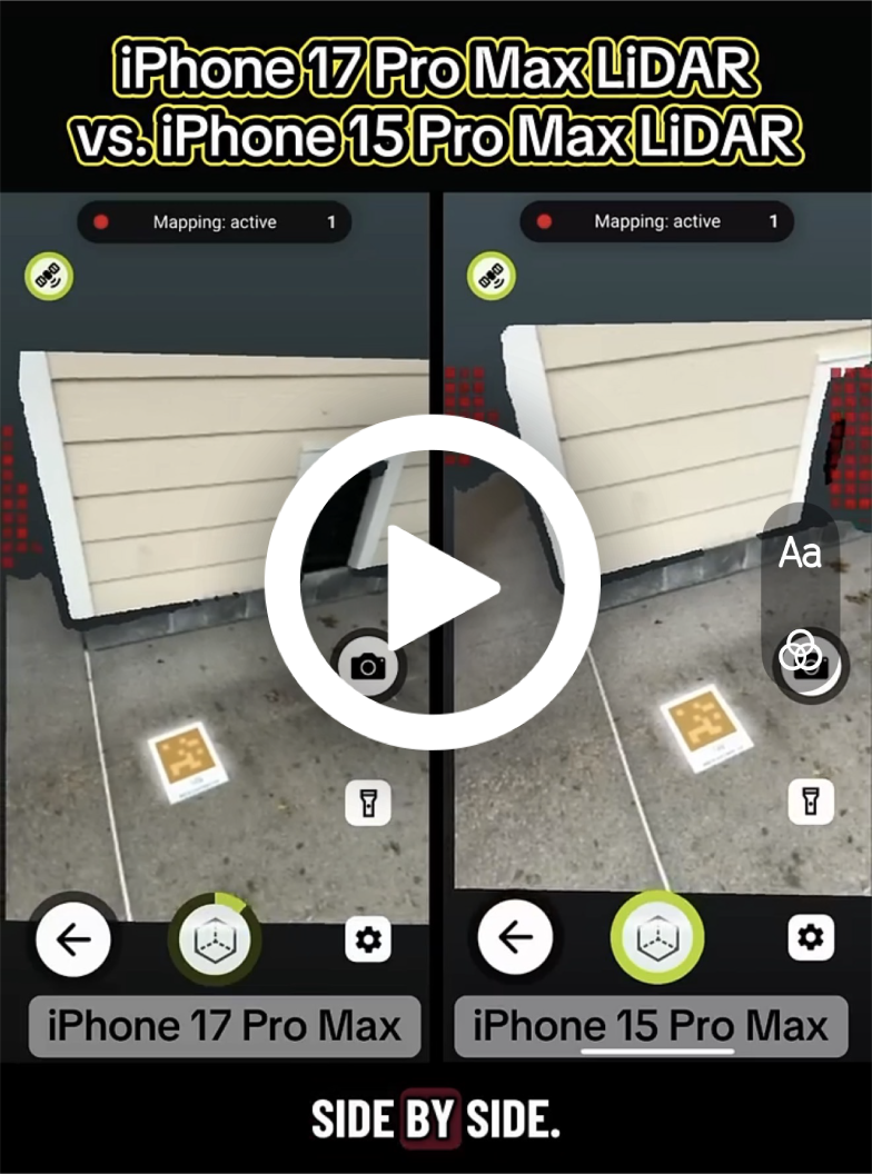 iPhone 17 Pro Max vs. 15 Pro Max for LiDAR 3D Scanning!