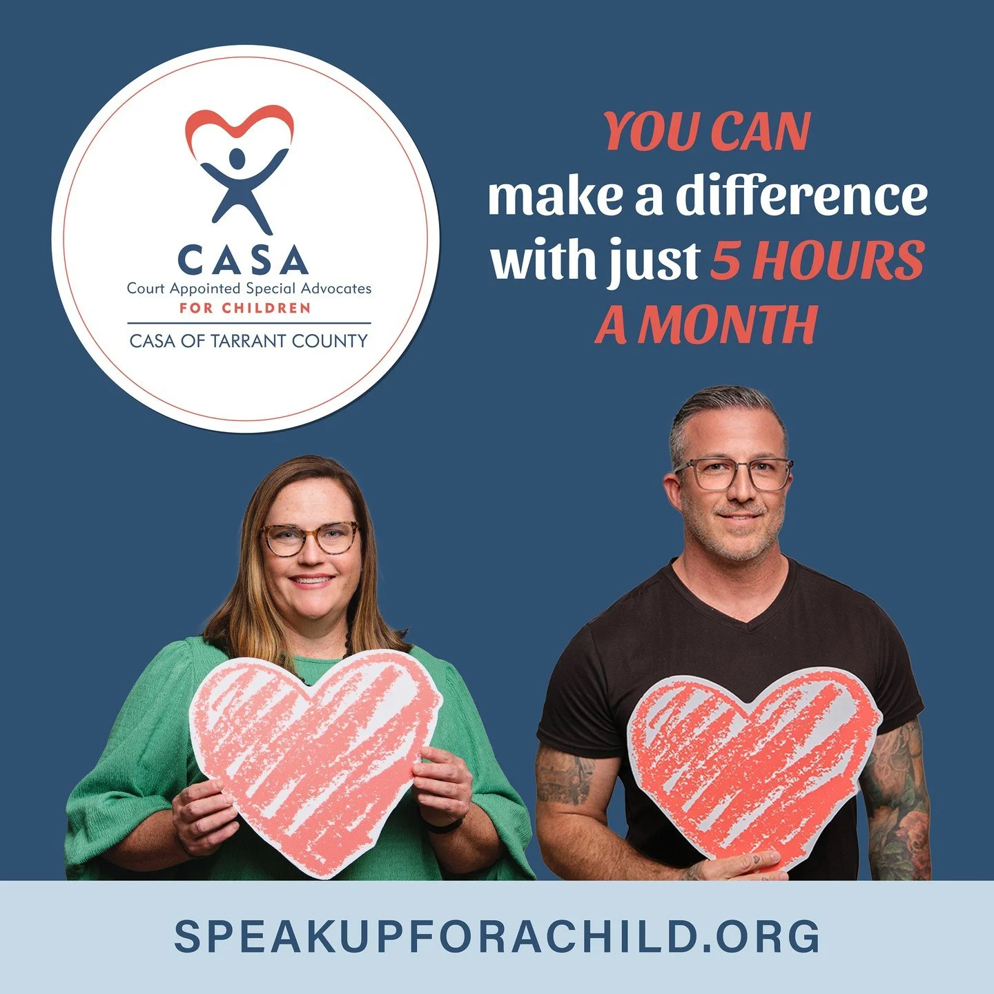Looking for a more meaningful way to give back?

When a child enters foster care, everything changes&mdash;but one consistent, caring adult can make all the difference.

As a CASA (Court Appointed Special Advocate) volunteer, you could be the person 