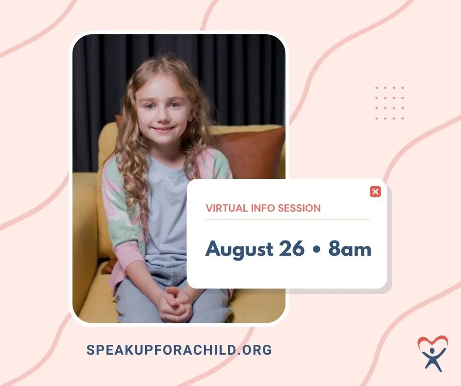 🌟 Is CASA Right for You? Ever wondered what it&rsquo;s like to stand up for a child in foster care? 💙

Join CASA of Tarrant County for a 1-hour Virtual Information Session:
📅 Tuesday, August 26, 2025
🕗 8:00 AM 

You&rsquo;ll learn what CASA volun