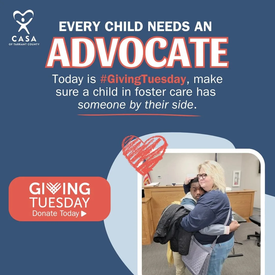 Today is Giving Tuesday, and you can help make sure a child in foster care has someone by their side. 💙

Rebecca moved through 8 homes and 8 schools in five years. Through it all, she had one constant&mdash;her CASA volunteer, Anne.

Your gift today