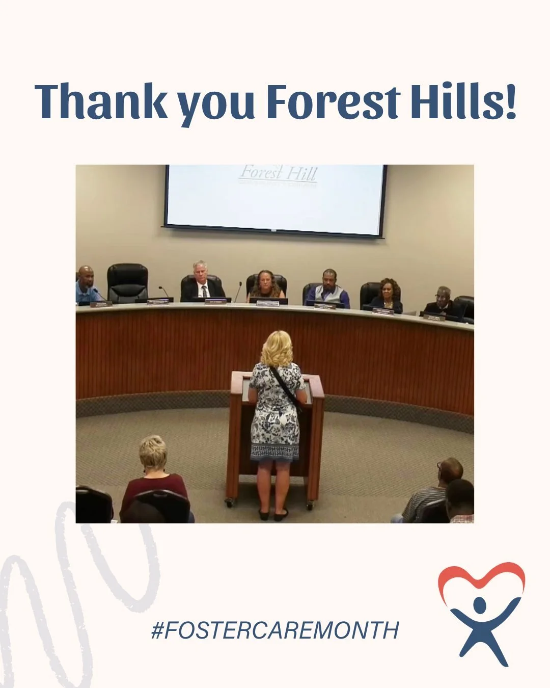 Thank you to the city of Forest Hill for inviting us to share CASA of Tarrant County&rsquo;s mission during National Foster Care Month! #fostercaremonth