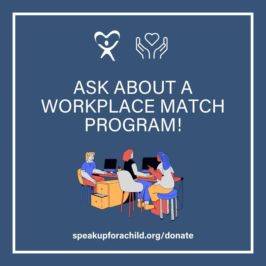 Your gift could go twice as far for children in foster care. 💙

Many employers offer workplace matching gift programs that can double, or sometimes even increase the impact of an employee&rsquo;s charitable donation.

When you give to CASA of Tarran