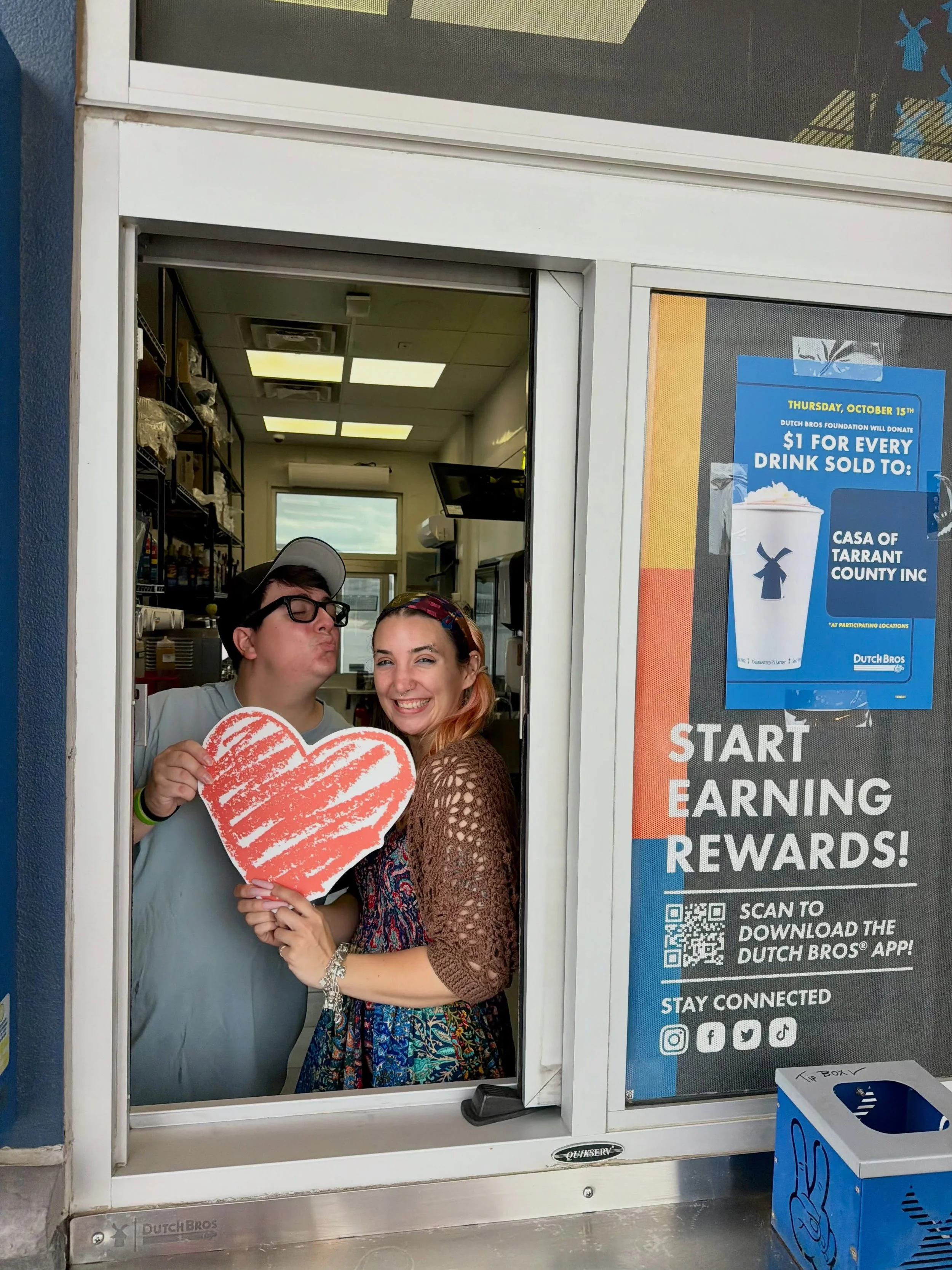 Thank you to 12 amazing @dutchbroscoffee locations for supporting us today! $1 for every drink will be donated back to support our mission all day! Did you get yours today? Tag us and let us know! #dutchbros #giveback #casatarrant
