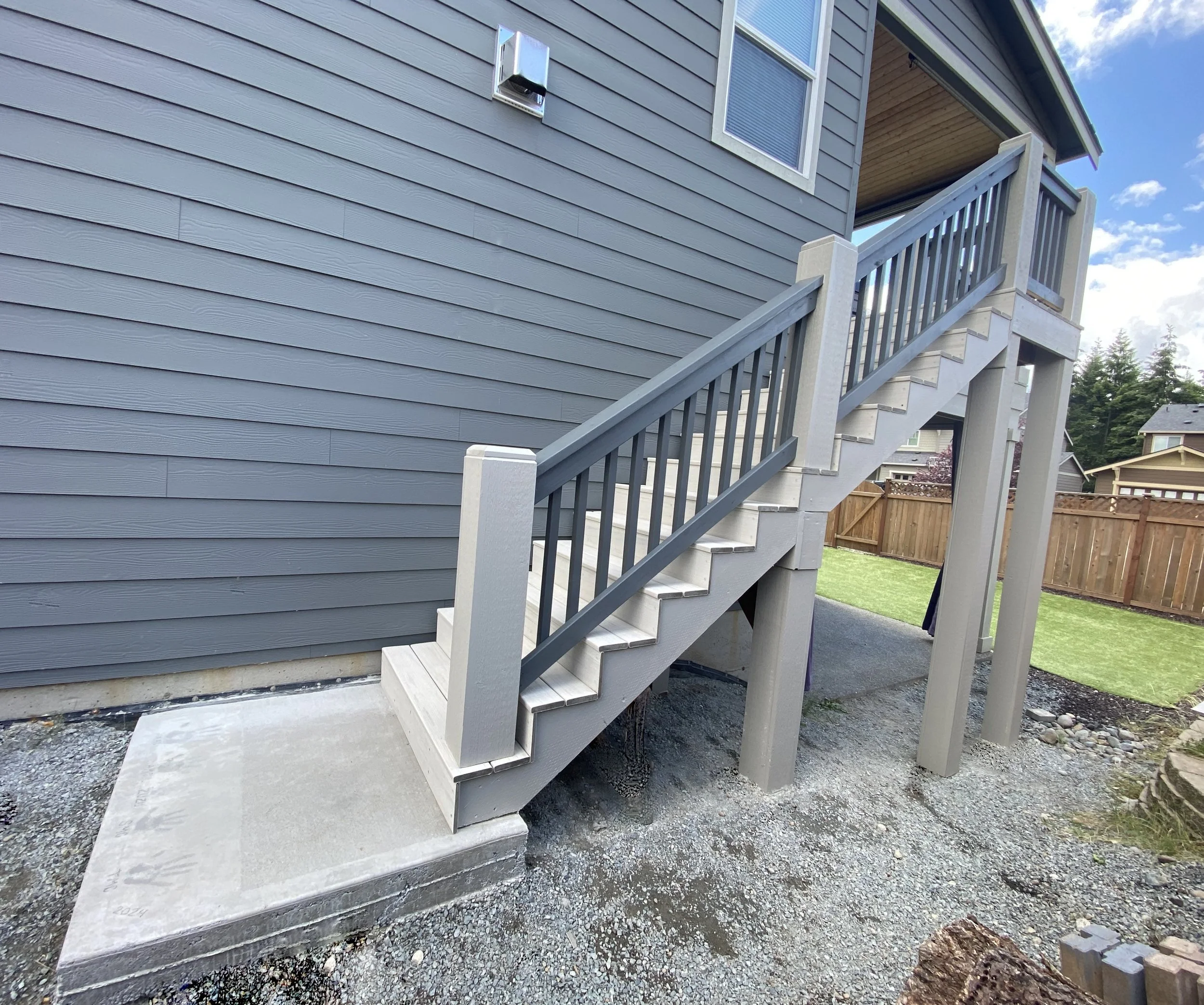 Deck Stair Addition