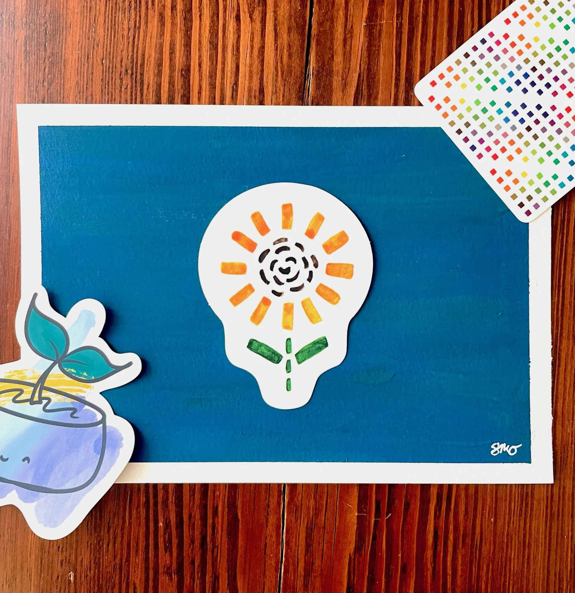 Sunflower Stiches - Sticker
