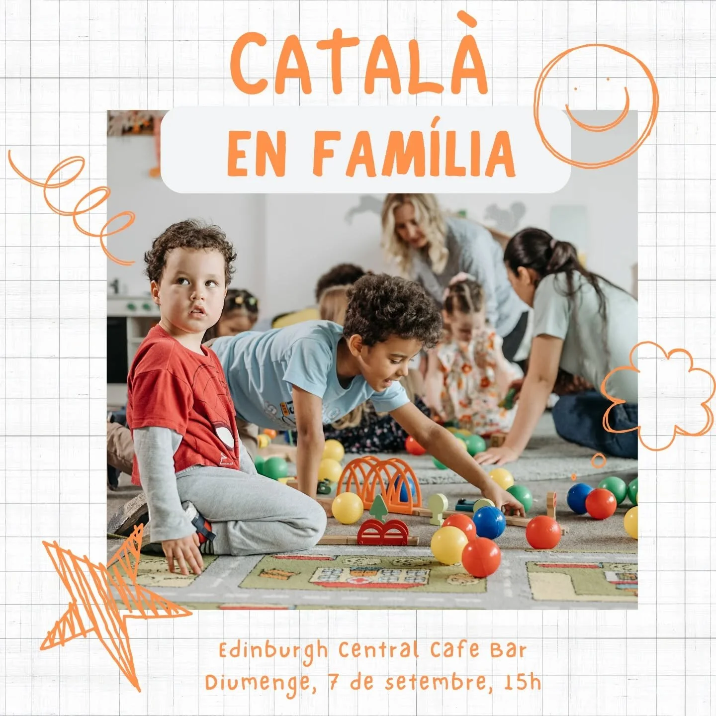 Vols que els teus fills tinguin un espai on parlar i jugar en catal&agrave;? Veniu el primer diumenge de cada mes a Catal&agrave; en Fam&iacute;lia.

Per a m&eacute;s informaci&oacute;, contacteu-nos per DM o email.