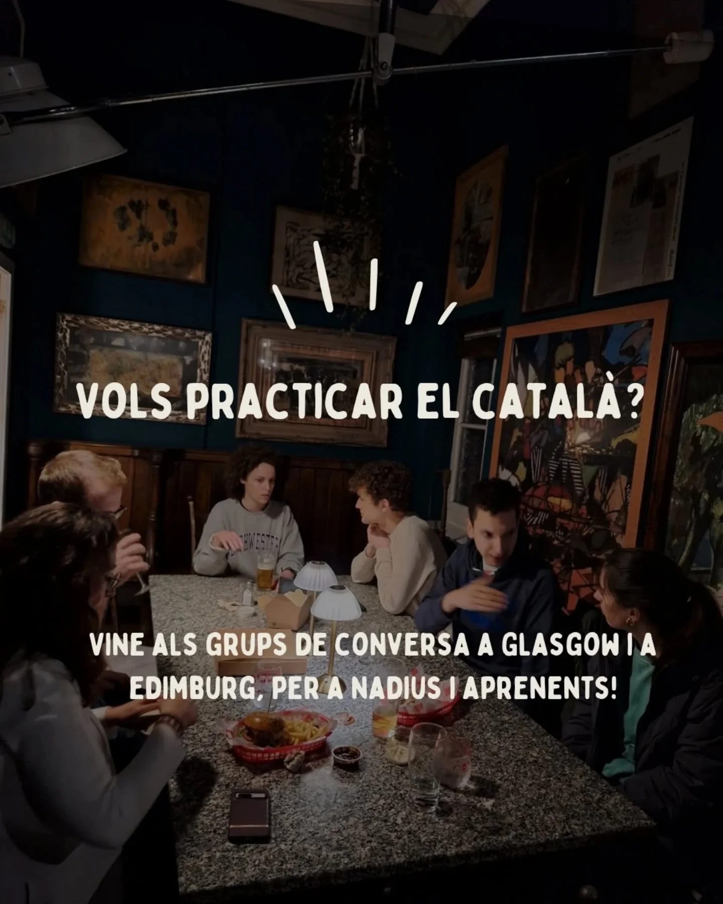 Vols con&egrave;ixer altra gent catalana? Est&agrave;s aprenent catal&agrave; i vols practicar-lo en un espai informal? Tothom &eacute;s benvingut a les trobades de conversa 🤗😍

A partir d'ara, si Glasgow et queda m&eacute;s a prop que Edimburg, po