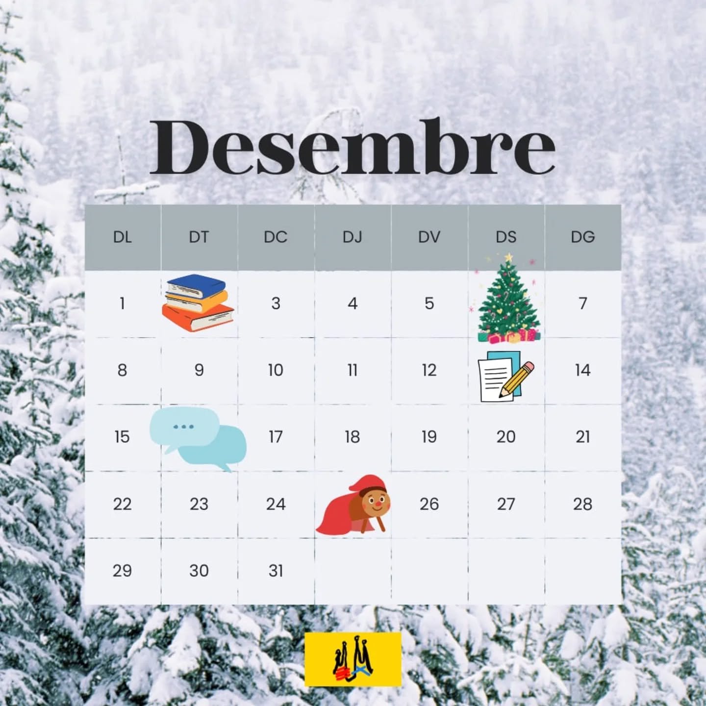 Fum, fum, fum! 🎄❄

📚 02/12 Club de lectura a les 19h (escriu-nos per saber l'adre&ccedil;a) 

🎄 06/12 Vina a celebrar el Nadal amb el @ccescocia! Hi haur&agrave; Pastorets 🎭, xocolata desfera ☕, Ti&oacute; de Nadal 🎁, visita del Patge reial 👑, 