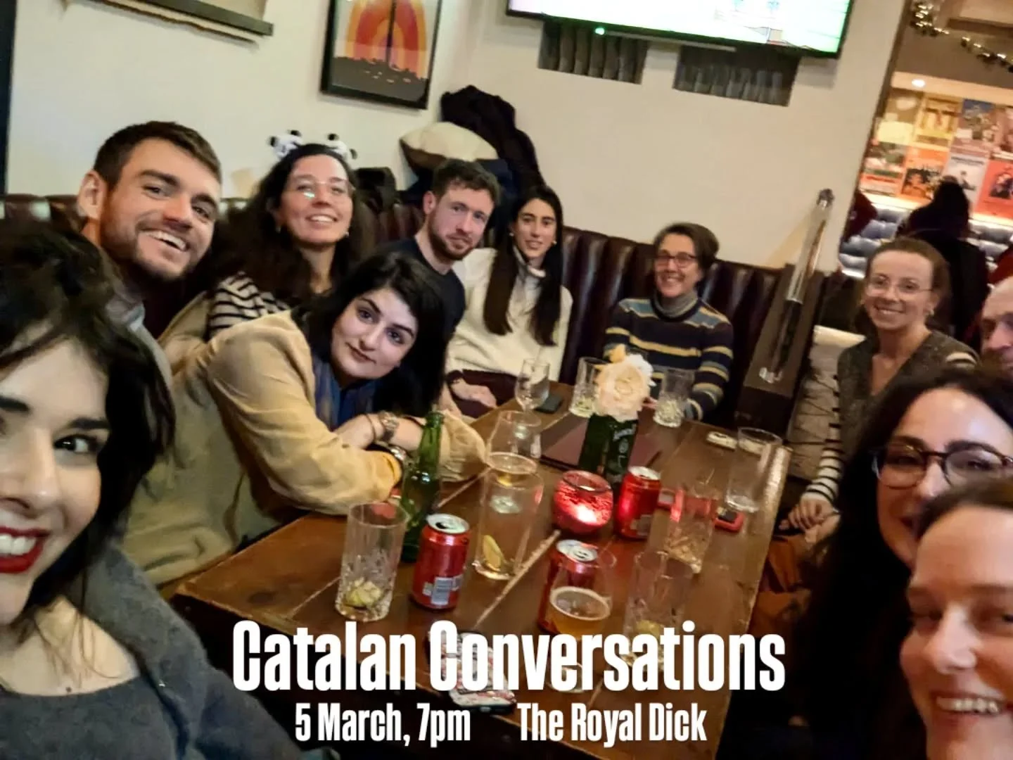 🍻☕Aquest vespre parlarem una estona en catal&agrave; tot prenent una beguda al Royal Dick. All levels welcome.

T'hi esperem!

19h
