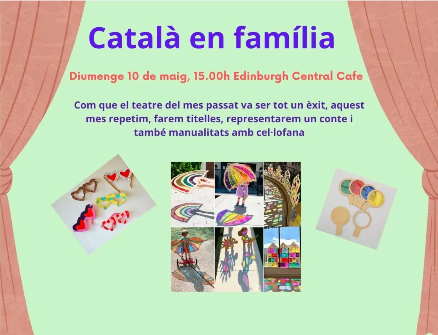 Avui a les 15h, al caf&egrave; de l'Edinburgh Central Youth Hostel! Fins aviat, fam&iacute;lies!