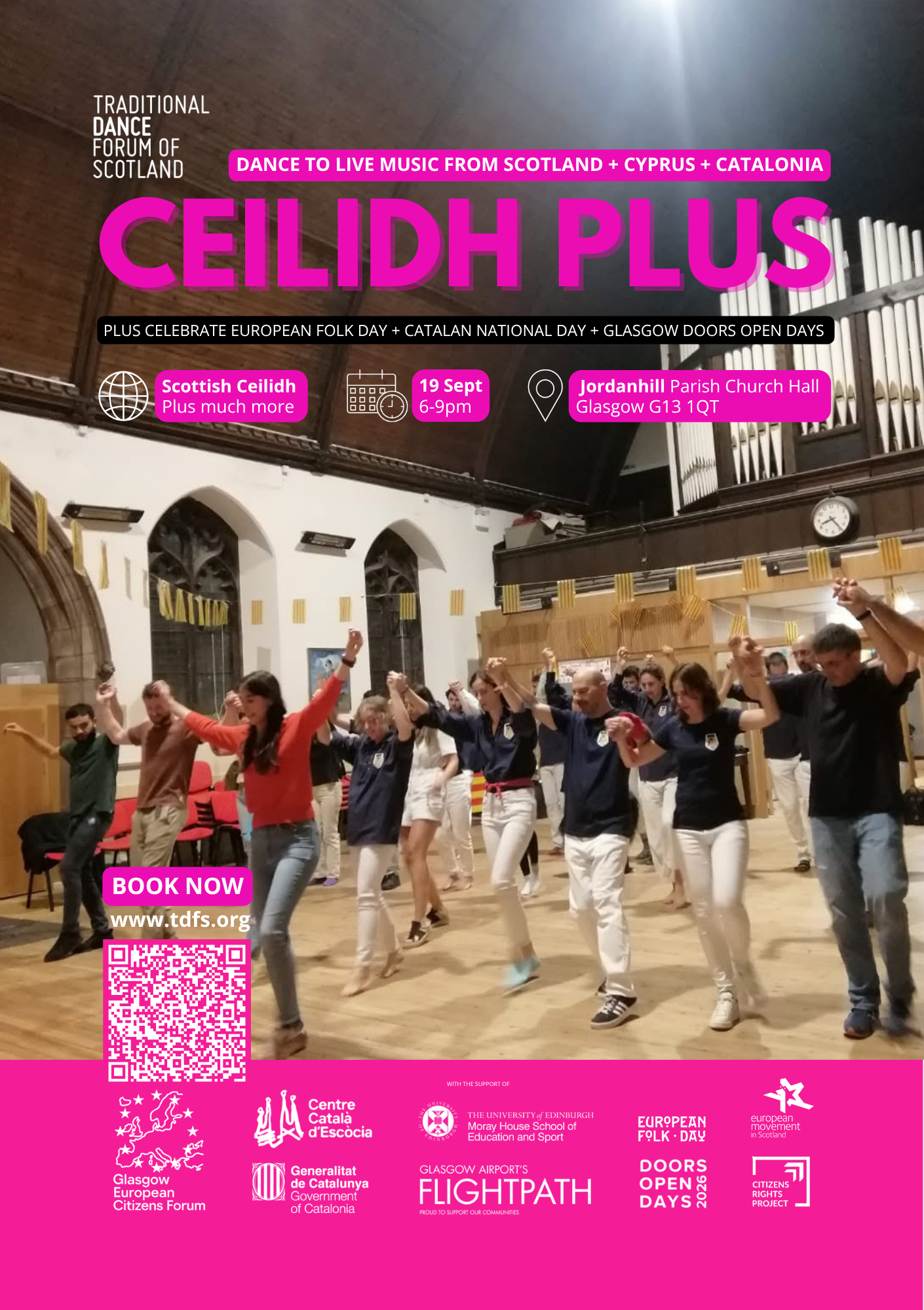 Ceilidh Plus: dance to live music from Scotland + Cyprus + Catalonia