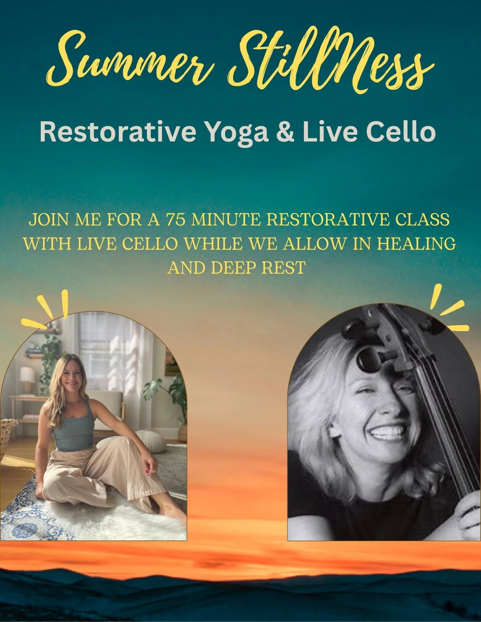 Summer Stillness: Restorative Yoga with Live Cello