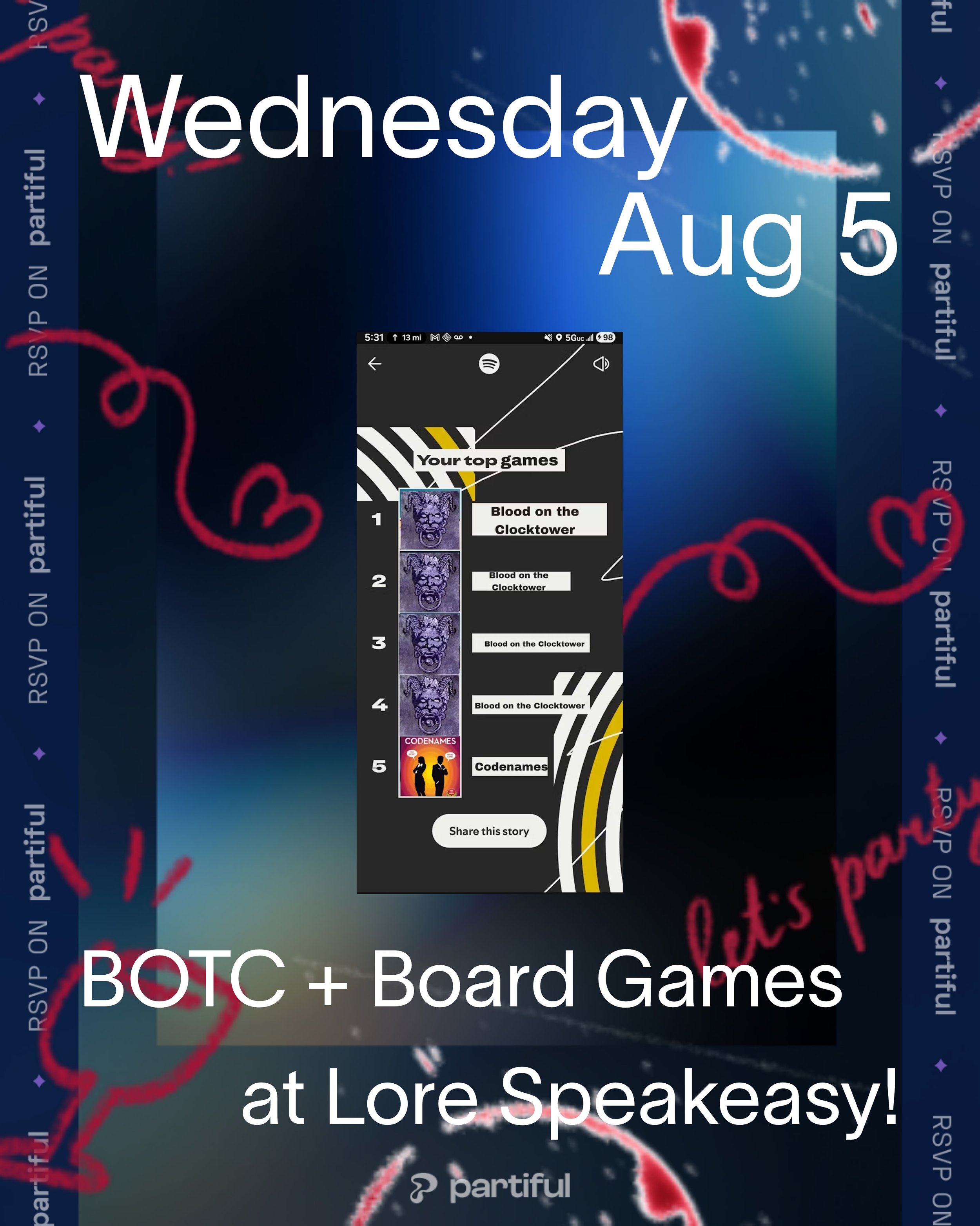 Game Night is on tonight at Lore!🎲