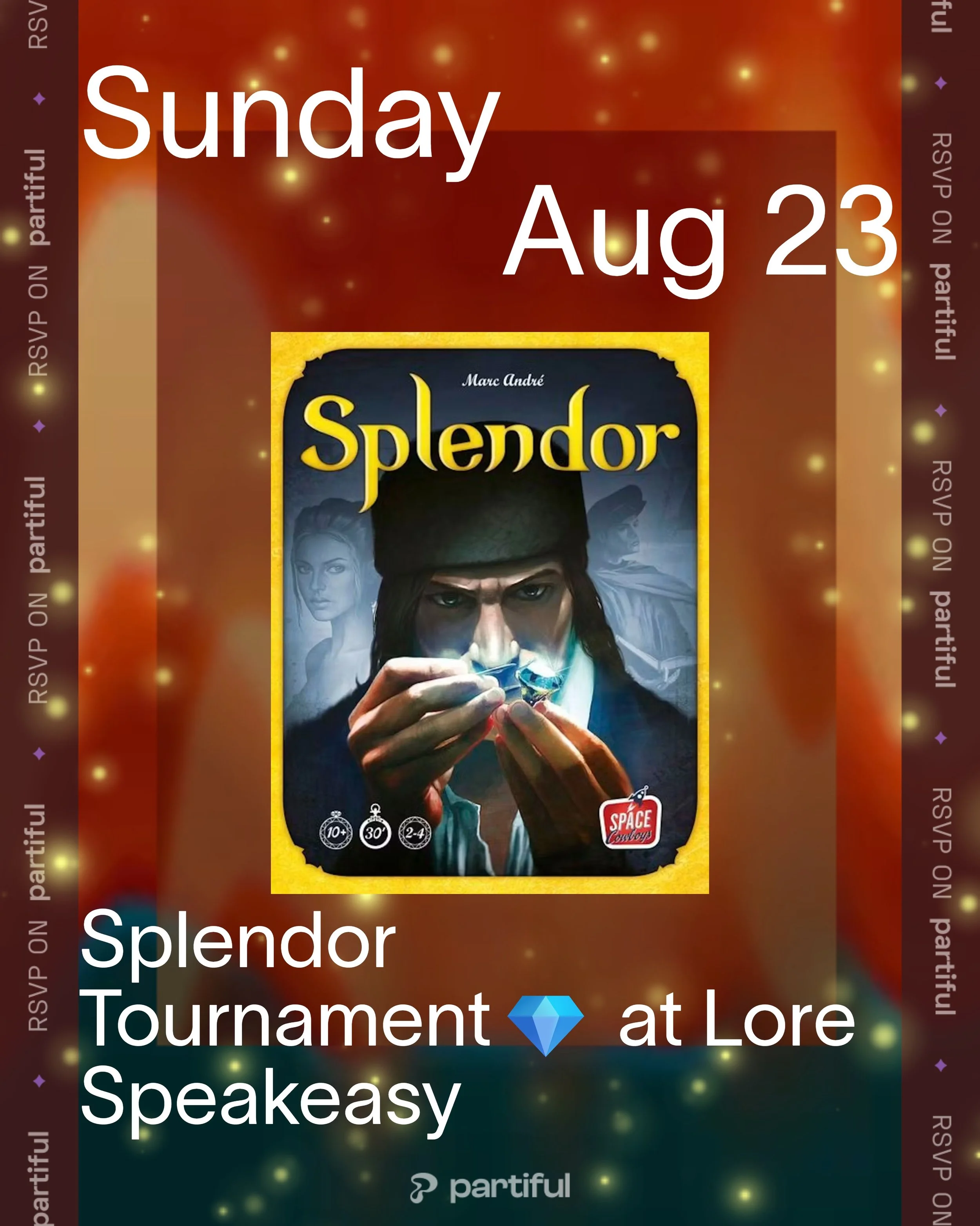 Splendor Tournament💎 at Lore Speakeasy