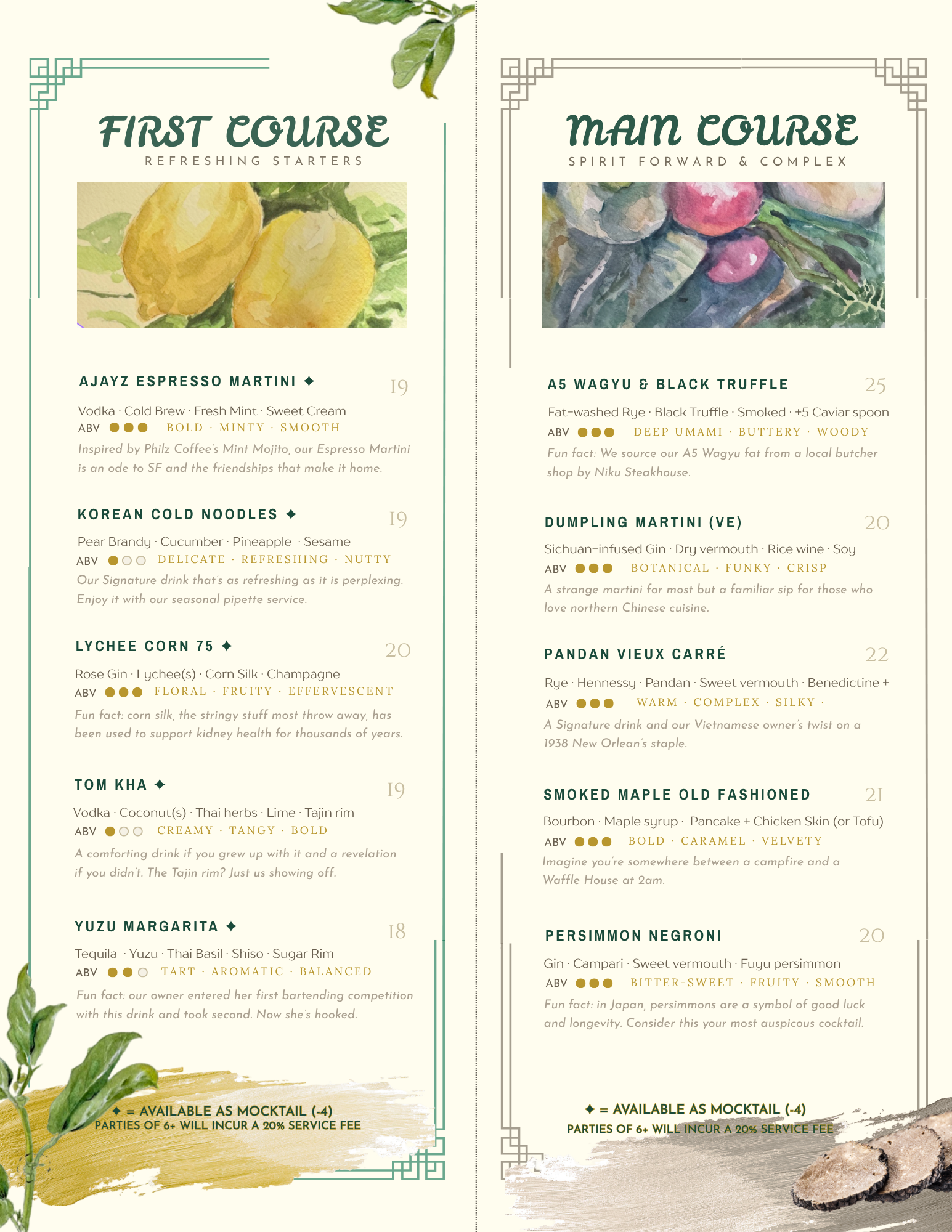 cocktail menu 2