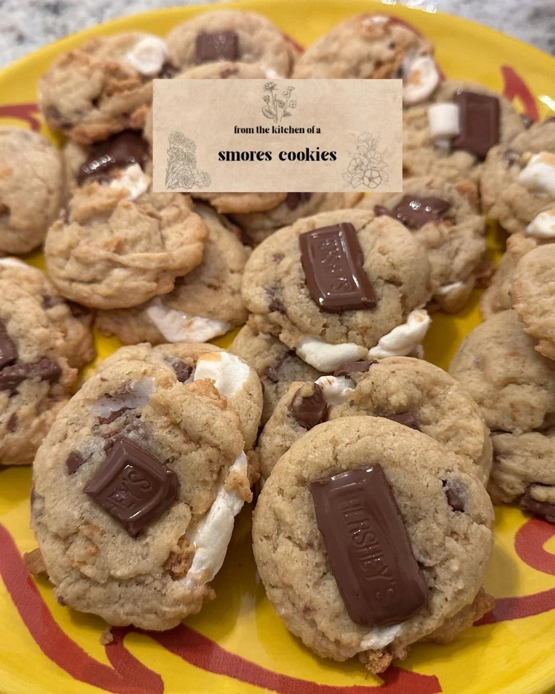 SMORES COOKIES

printable recipe card: https://www.fromthekitchenofa.com/store/p/smorescookies

what you&rsquo;ll need:
- 1 1/4 cup flour 
- 1/4 tsp baking soda
- 1/2 tsp baking powder
- 1 tsp salt 
- 1/2 tsp Buoy hydration drops
- 1/2 cup unsalted b