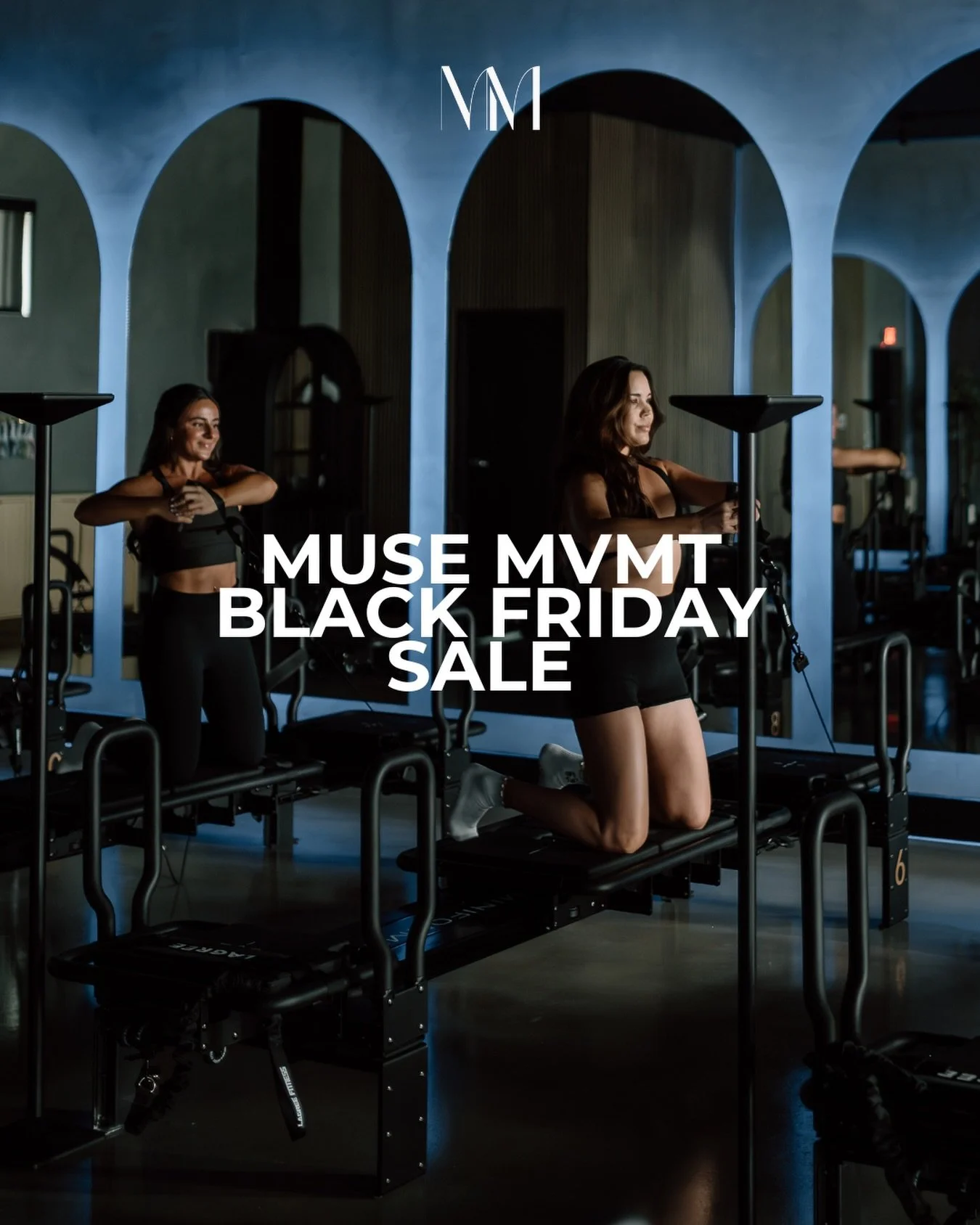 MUSE MVMT black friday sale is live &mdash; your chance to get on the mega for less 😏🔥 

bogo drop in: $40 value for 2 classes
class pack: $500 value for 20 classes (6 month expiration)

🔗 shop the sale through 11/28&ndash;12/1 in the link in bio!