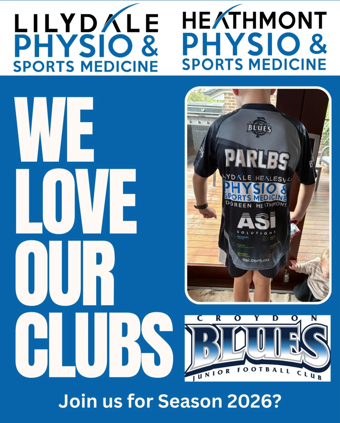 🏉 Proud Sponsors of Croydon Junior Football Club &ndash; 2026 Season 🏉 @croydonjfc 

We&rsquo;re excited to be supporting Croydon Junior Football Club for the 2026 season, with our logos proudly displayed on the training tops.

Our Leading sports m