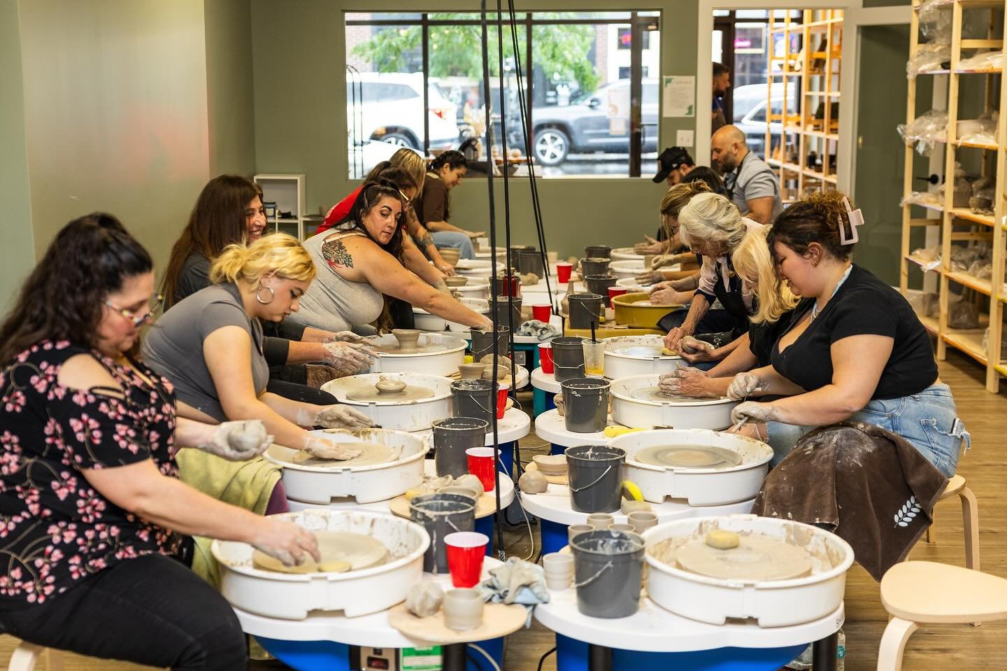 Our very first Pottery Throwdown was a huge success! 🎉 The wheels were spinning, the laughs were flowing, and everyone left with clay-covered hands and beautiful pieces in the works. We&rsquo;ll take care of trimming, firing, and glazing&mdash;just 