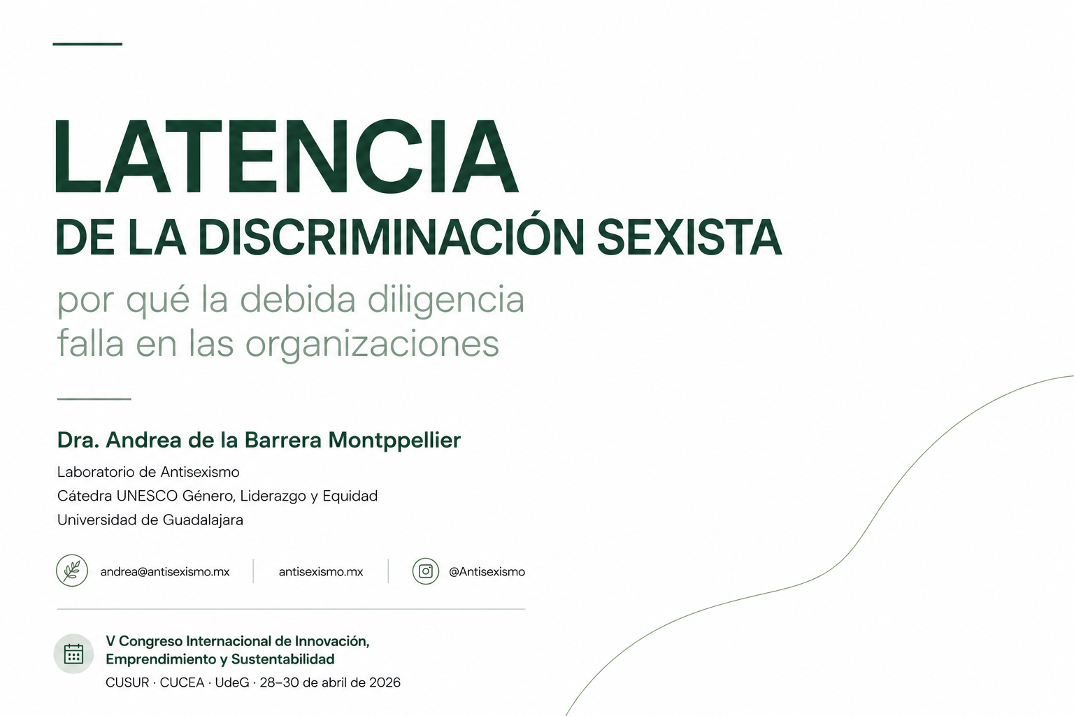 Latencia de la Discriminación Sexista